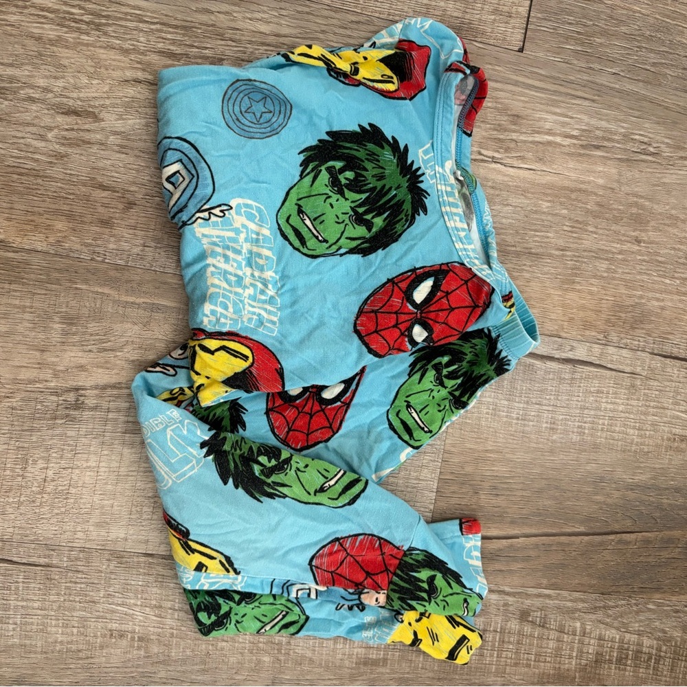 Posh Peanut Light Blue Marvel Character Kids Pajama Set